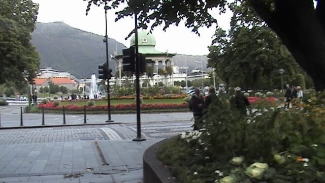 outside the hotel in Bergen