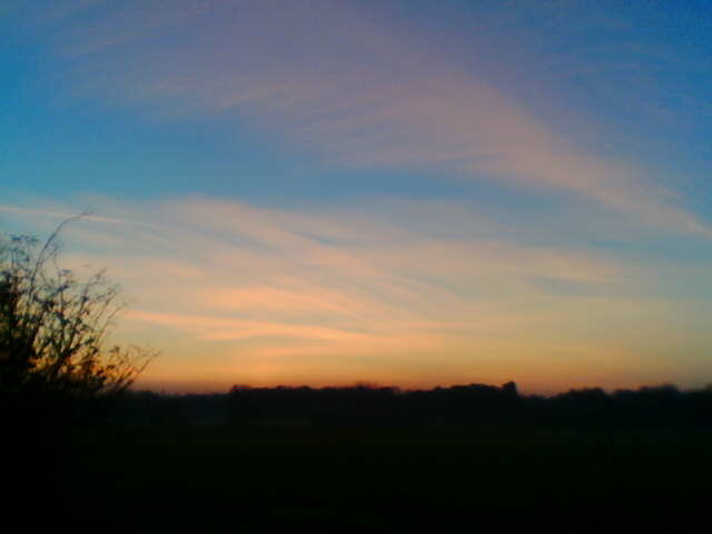 sunset over ketton