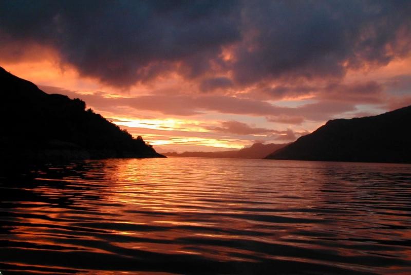 Sunset over Loch Nevis