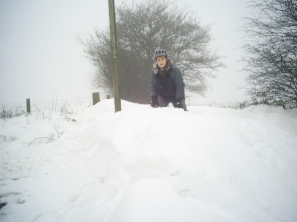 Me standing in one of the drifts.