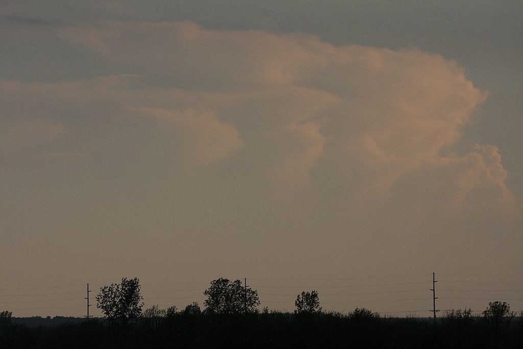 42. Cumulus nimbus in the distance, near Fredonia, Kansas 00