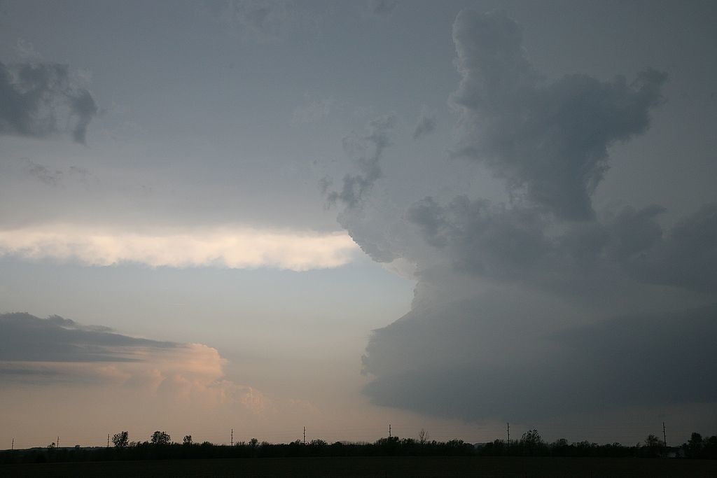 46. Supercell to our south west, near Fredonia, Kansas 0067.