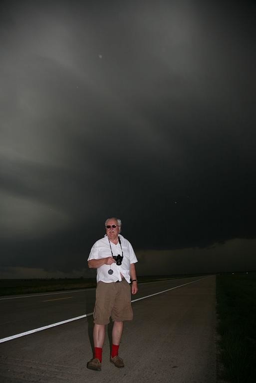 62. Michael Fish with the supercell, near Fredonia, Kansas  
