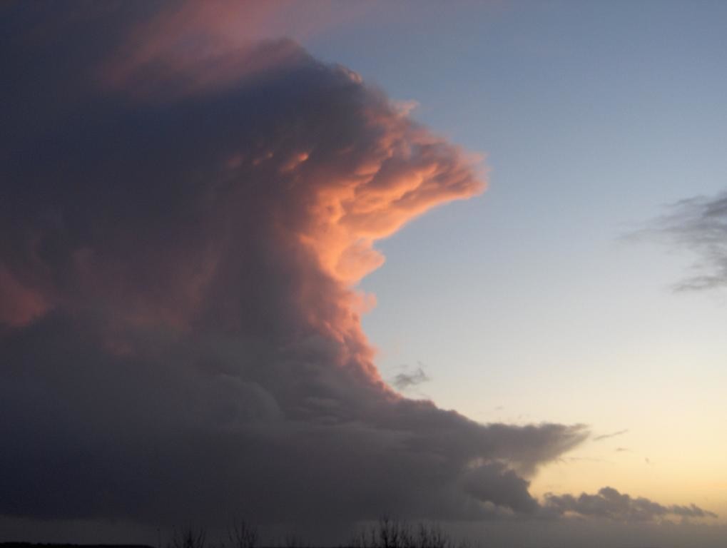 Beautiful cloud during the sunset