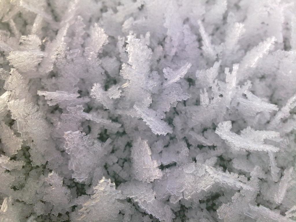 Ice crystals that kept on growing....