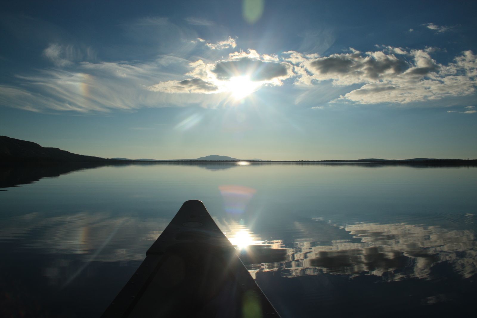 Crossing Lake Rogen, Sweden