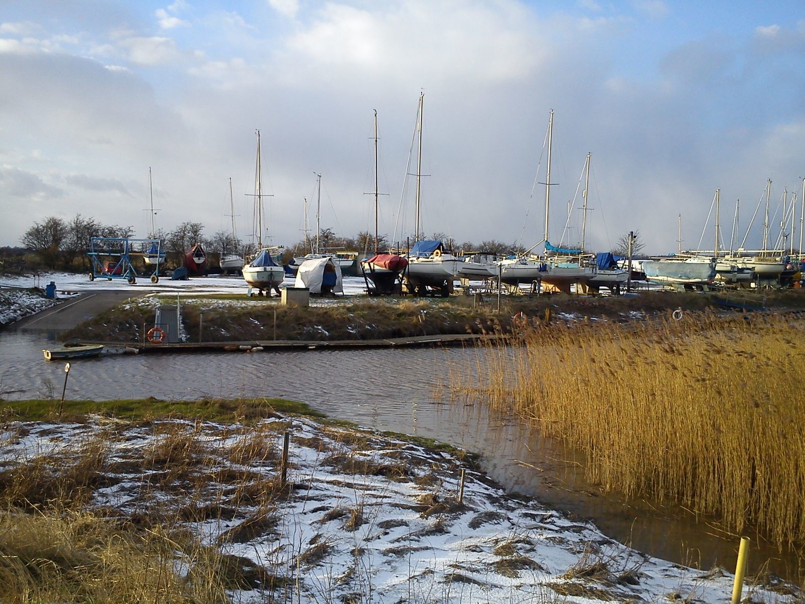 Winteringham Haven bleak and cold Marina