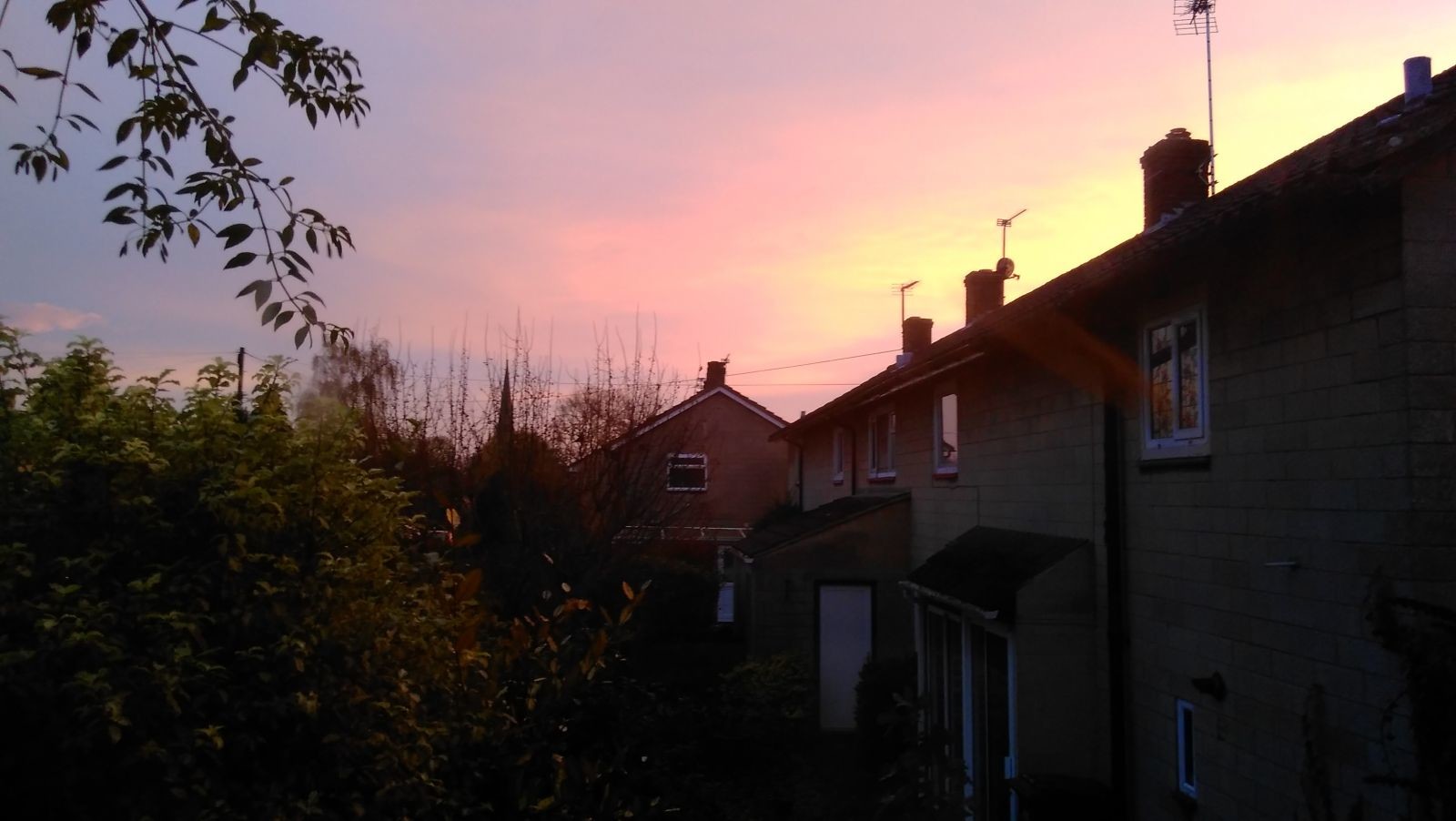 Pink Sunrise on the 9th November
