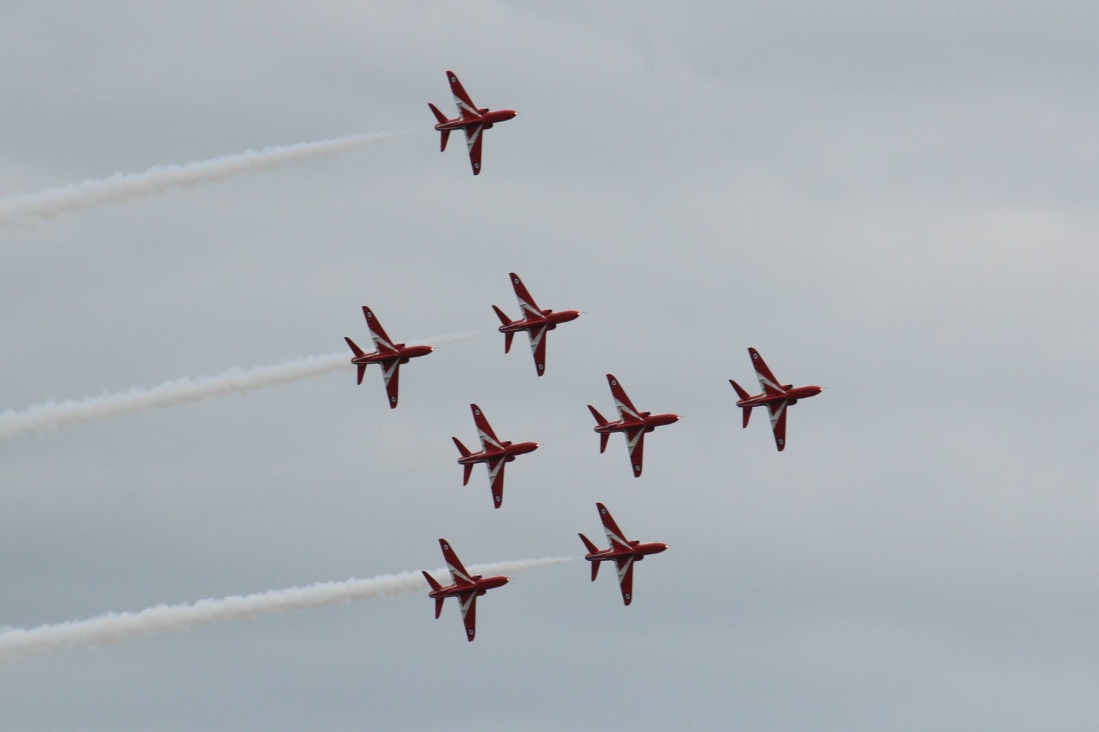 The REd Arrows in formation