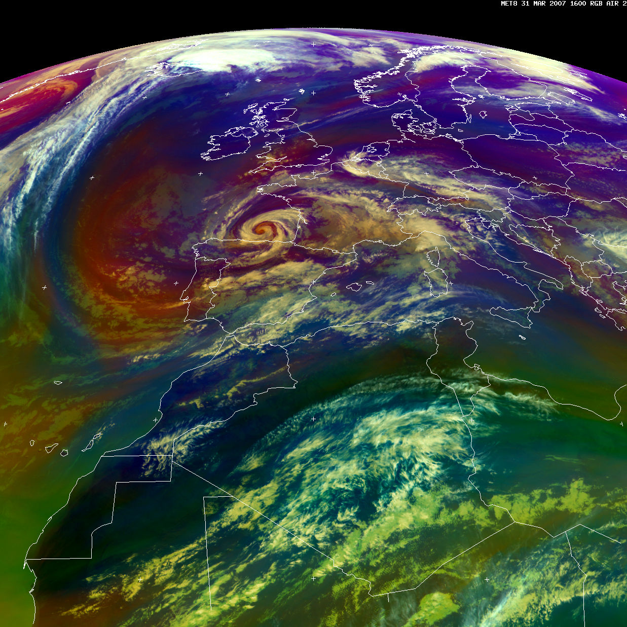 Impressive Feature in the Bay of Biscay. Hurricanes, Cyclones and
