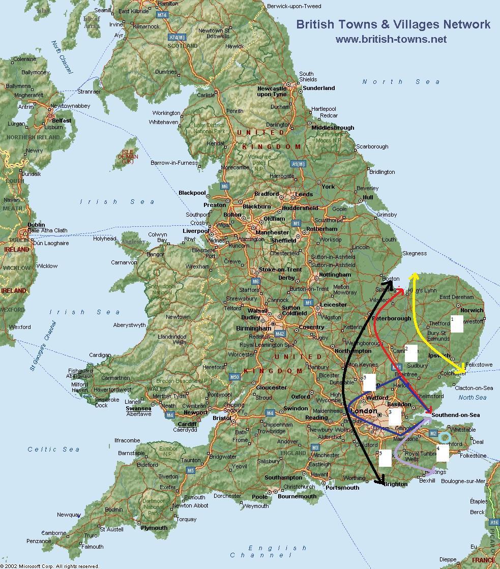 Физ карта Британии