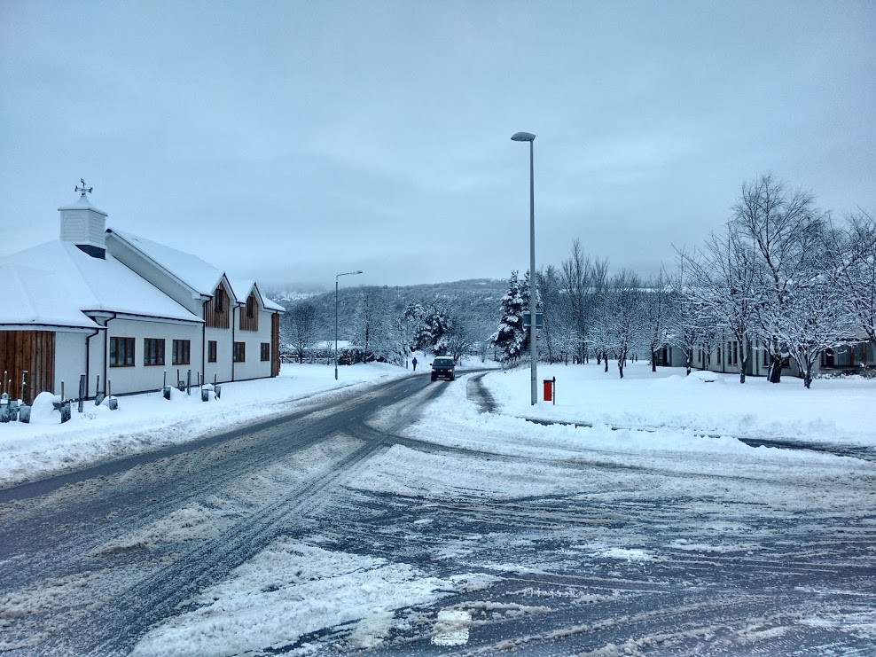 Snowy roads in Aviemore - 14th December