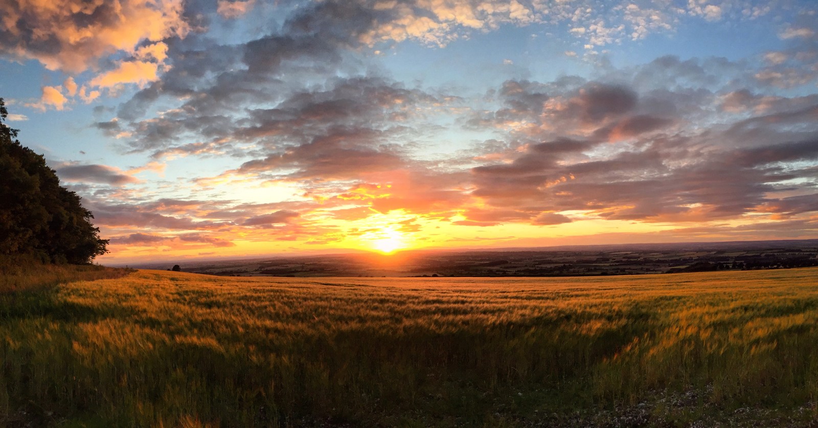 Sunset from the Wolds