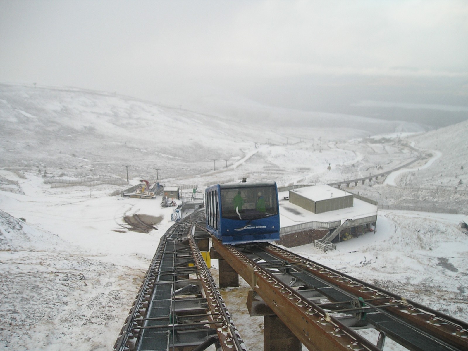 Funicular railway at Cairngorm mountain