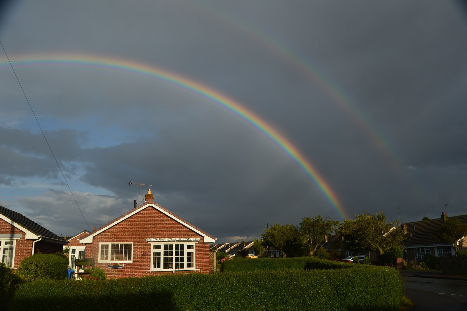 Double rainbow over Bempton