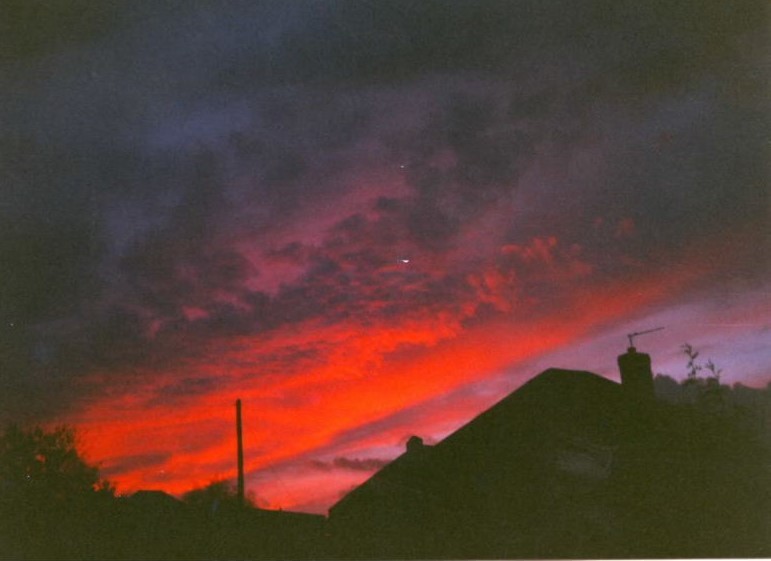 A Wagnerian sunset from December 1997