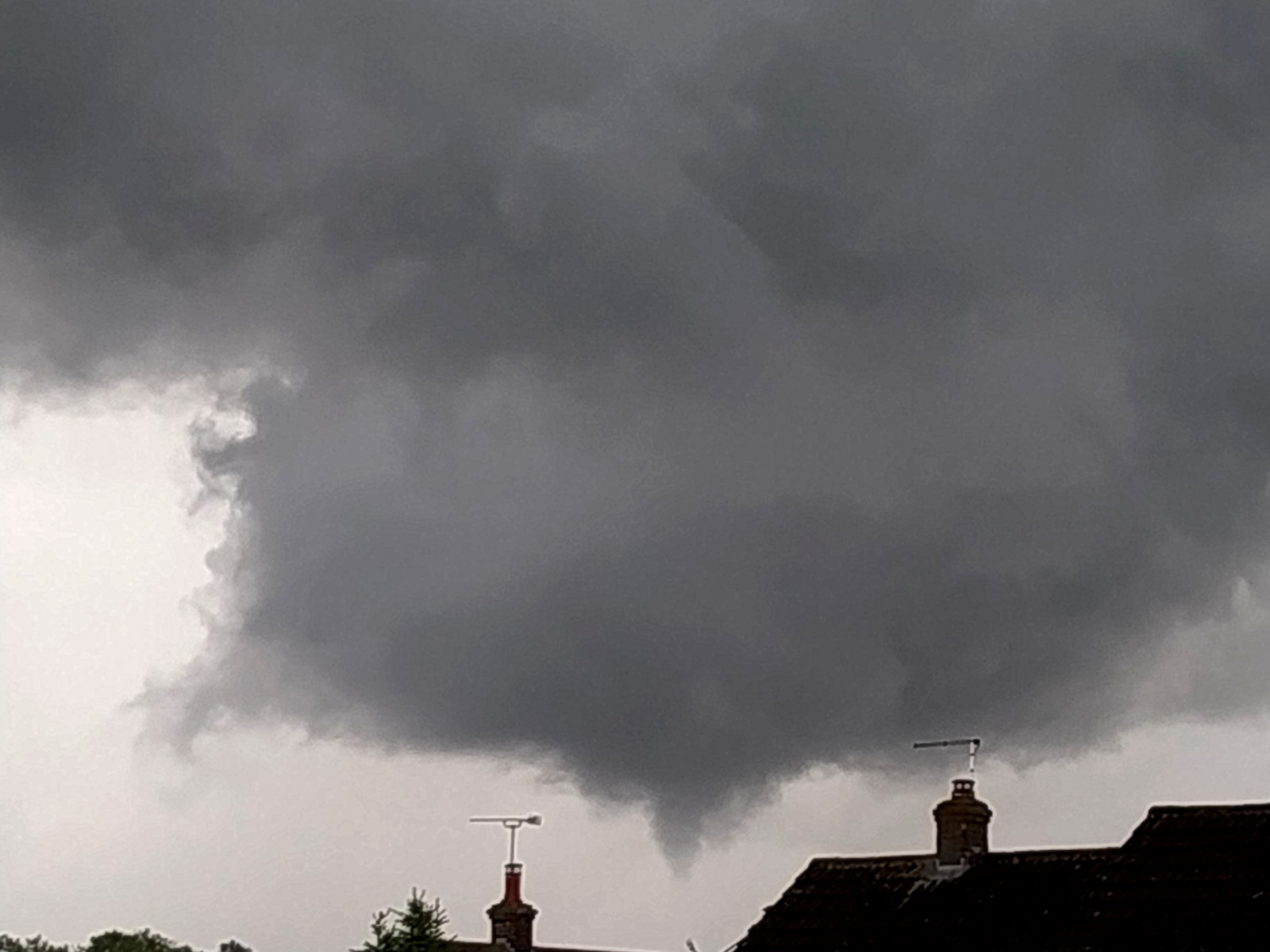 Funnel viewed from back garden