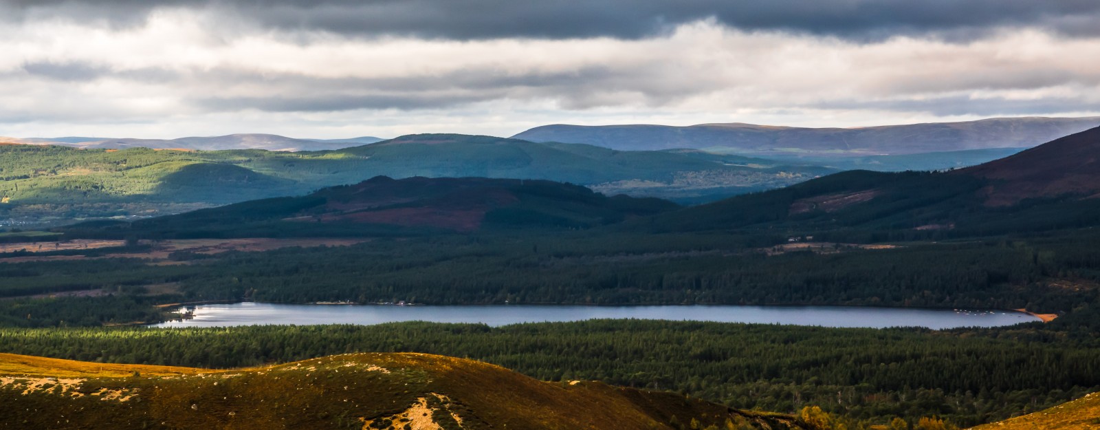 Glimpse of Loch Morlich from above