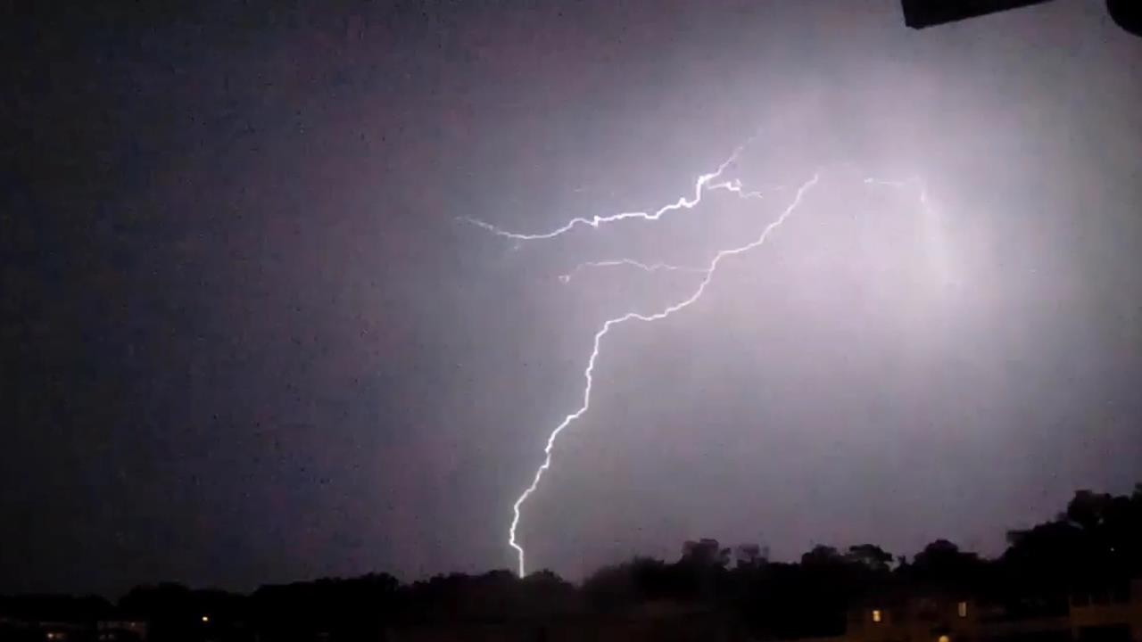 -CG lightning at night