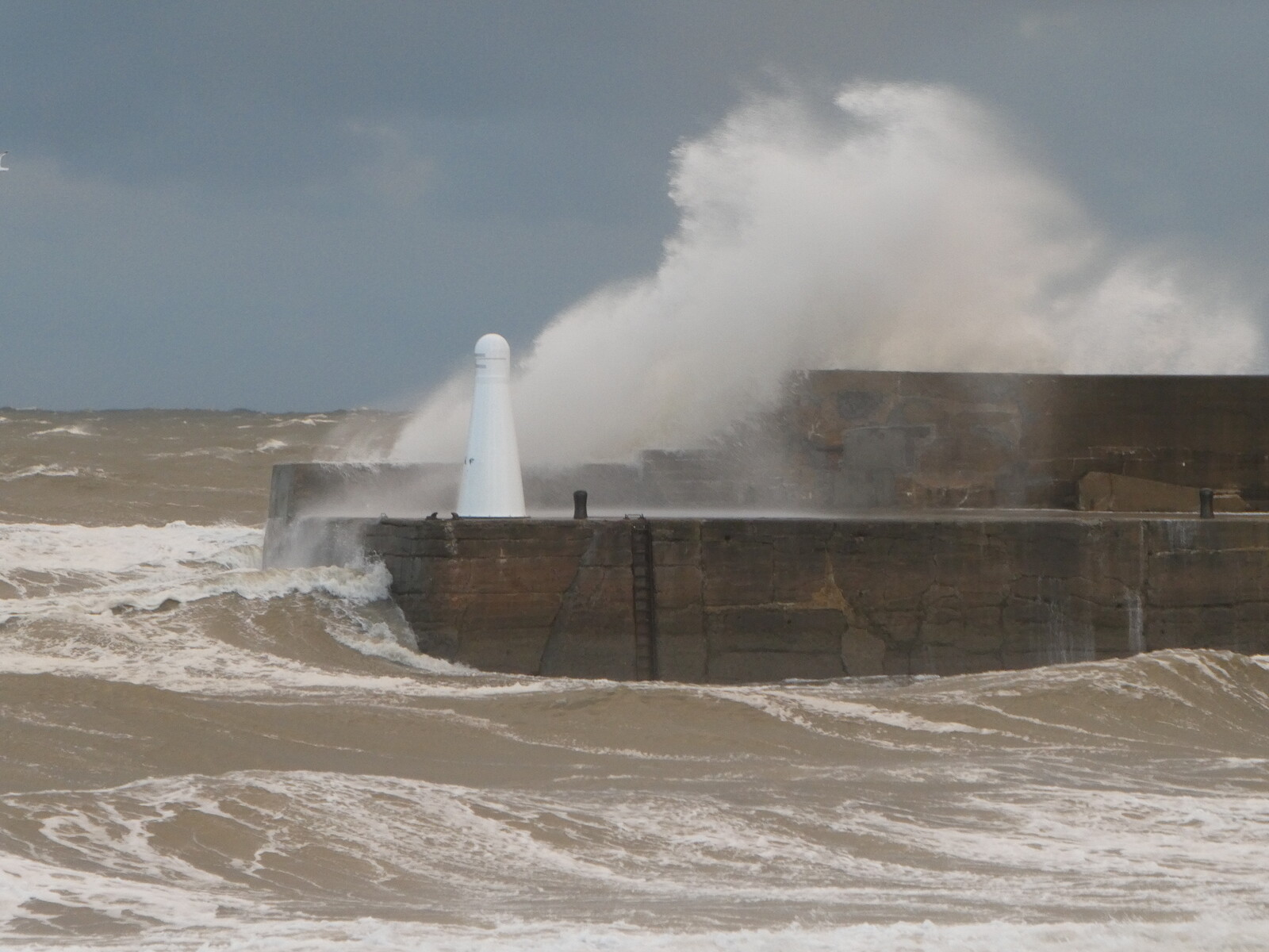 Stormy sea at Cullen harbour (27th November’21)